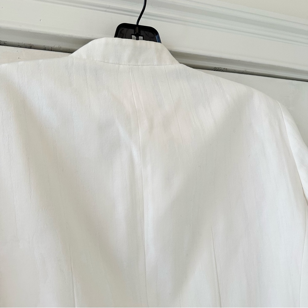Lafayette 148 New York Blazer - Cream / White - Picture 8 of 8